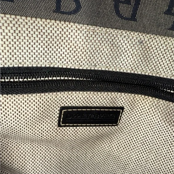 Dooney and Bourke Signature Small Double Handle Black and Gray Tote - Picture 11 of 11